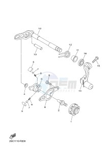 YZ450FX (B917 B918 B919 B919 B91A) drawing SHIFT SHAFT