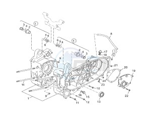 YP R X-MAX ABS 125 drawing CRANKCASE