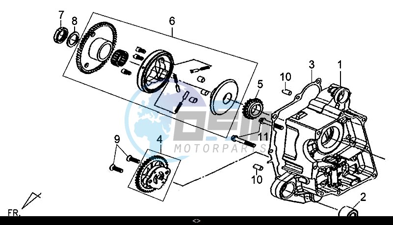 R. CRANK CASE