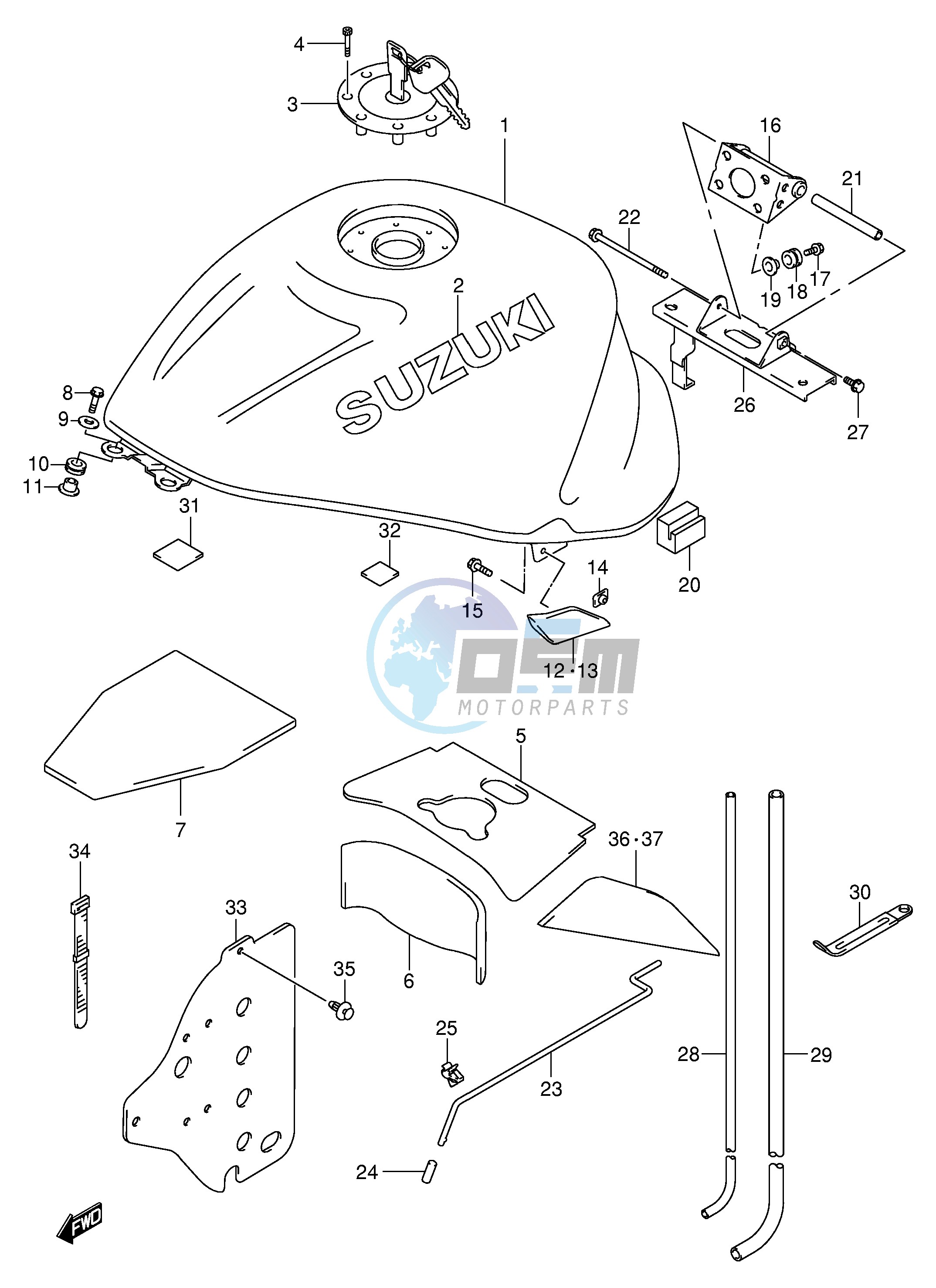 FUEL TANK (MODEL Y)