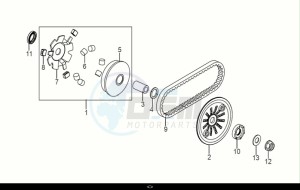 SYMPHONY CARGO 50 (AY05W9-EU) (E5) (M1) drawing MOVABLE DRIVE FACE ASSY