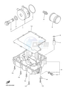 XJ6FA 600 DIVERSION F (ABS) (1DG5 1DG6) drawing OIL CLEANER