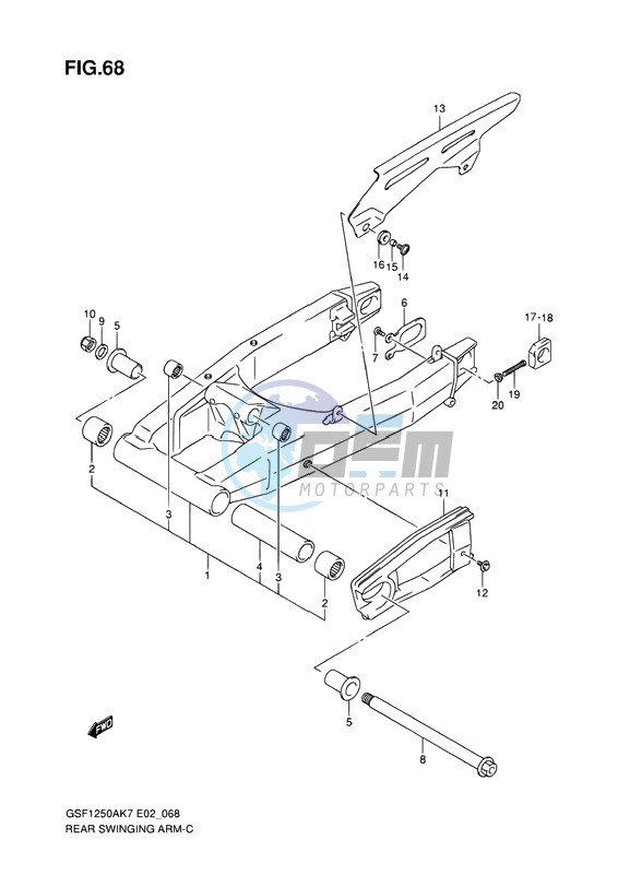 REAR SWINGING ARM