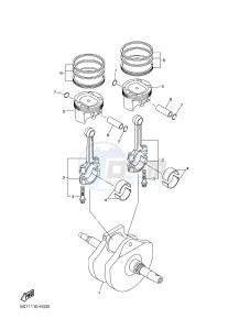 XVS950CU XV950 (2DE2) drawing CRANKSHAFT & PISTON