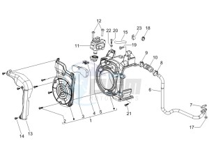 Liberty 200 4t e3 drawing Secondairy air box