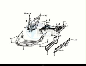 ORBIT III 50 (XE05W2-EU) (E5) (M1) drawing FLOOR PANEL - CENTER COVER