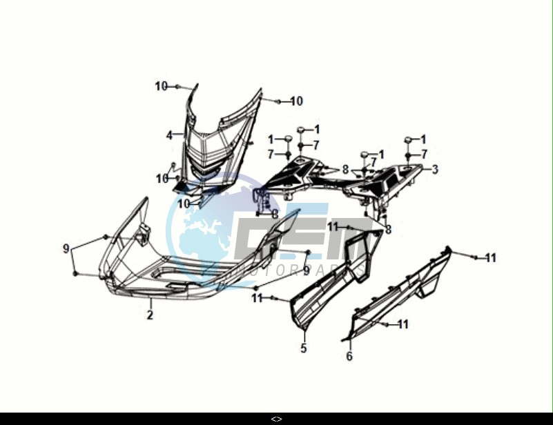 FLOOR PANEL - CENTER COVER