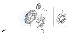 CBR600F drawing STARTING CLUTCH