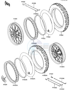 KX 80 G [KX80] (G1-G2) [KX80] drawing WHEELS_TIRES