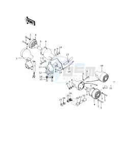 KE 125 A [KE125] (A3-A6) [KE125] drawing TURN SIGNALS -- 76-79- -