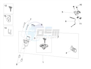 DORSODURO 900 E4 ABS (EMEA, LATAM) drawing Locks