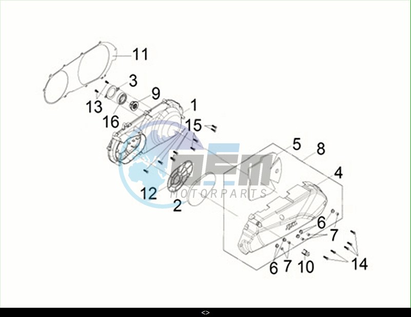 L CRANK CASE COVER