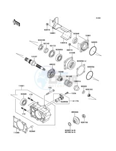 MULE_4010_TRANS_4X4_DIESEL KAF950GDF EU drawing Bevel Gear Case