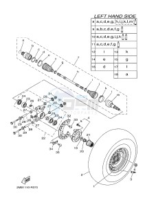 YXE700E YXE70WPXH WOLVERINE R-SPEC EPS (2MBD) drawing REAR WHEEL