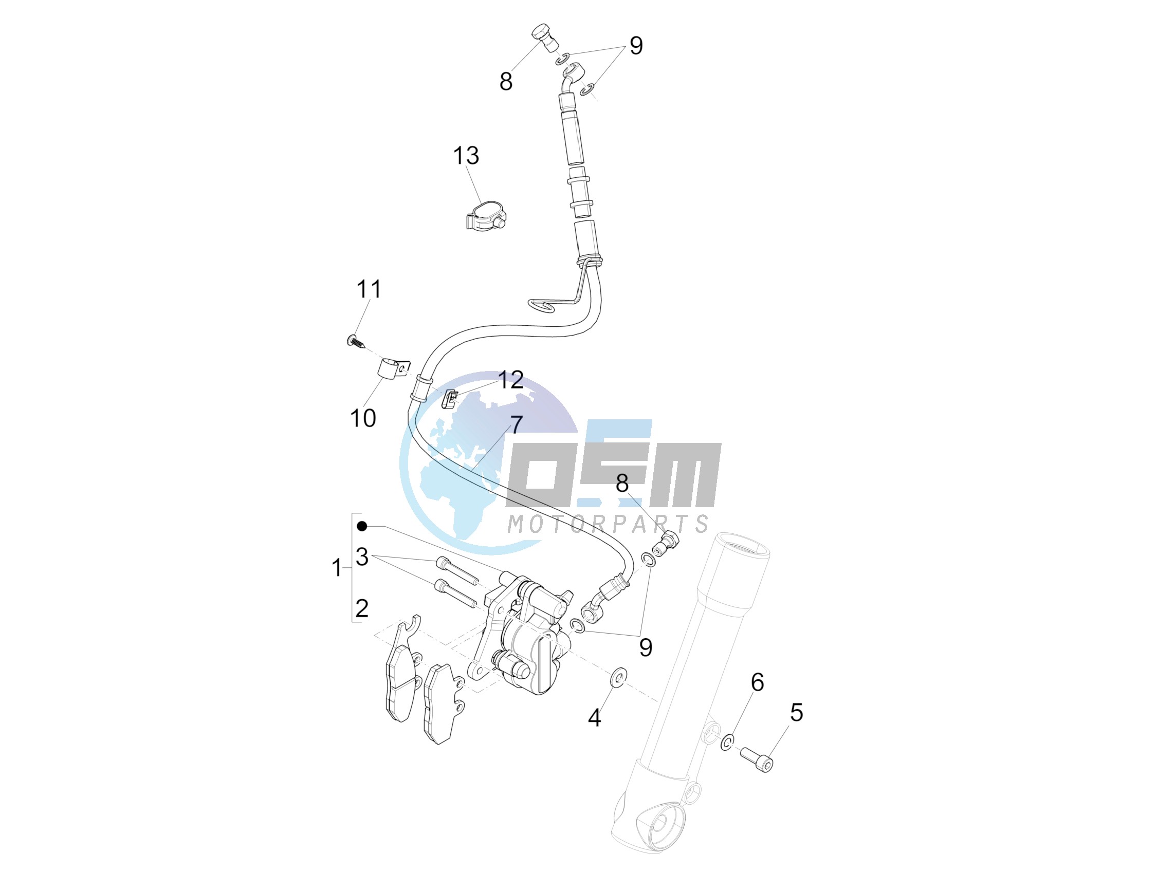 Brakes pipes - Calipers