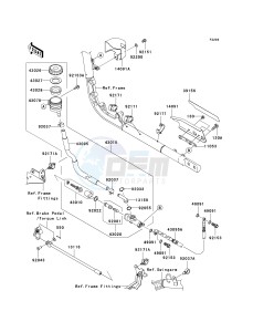 VN 2000 A [VULCAN 2000] (A6F-A7F) A7F drawing REAR MASTER CYLINDER