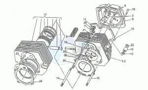 SP 750 drawing Cylinder head