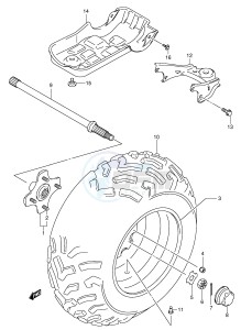 LT-A500F (P24) drawing LEFT REAR WHEEL