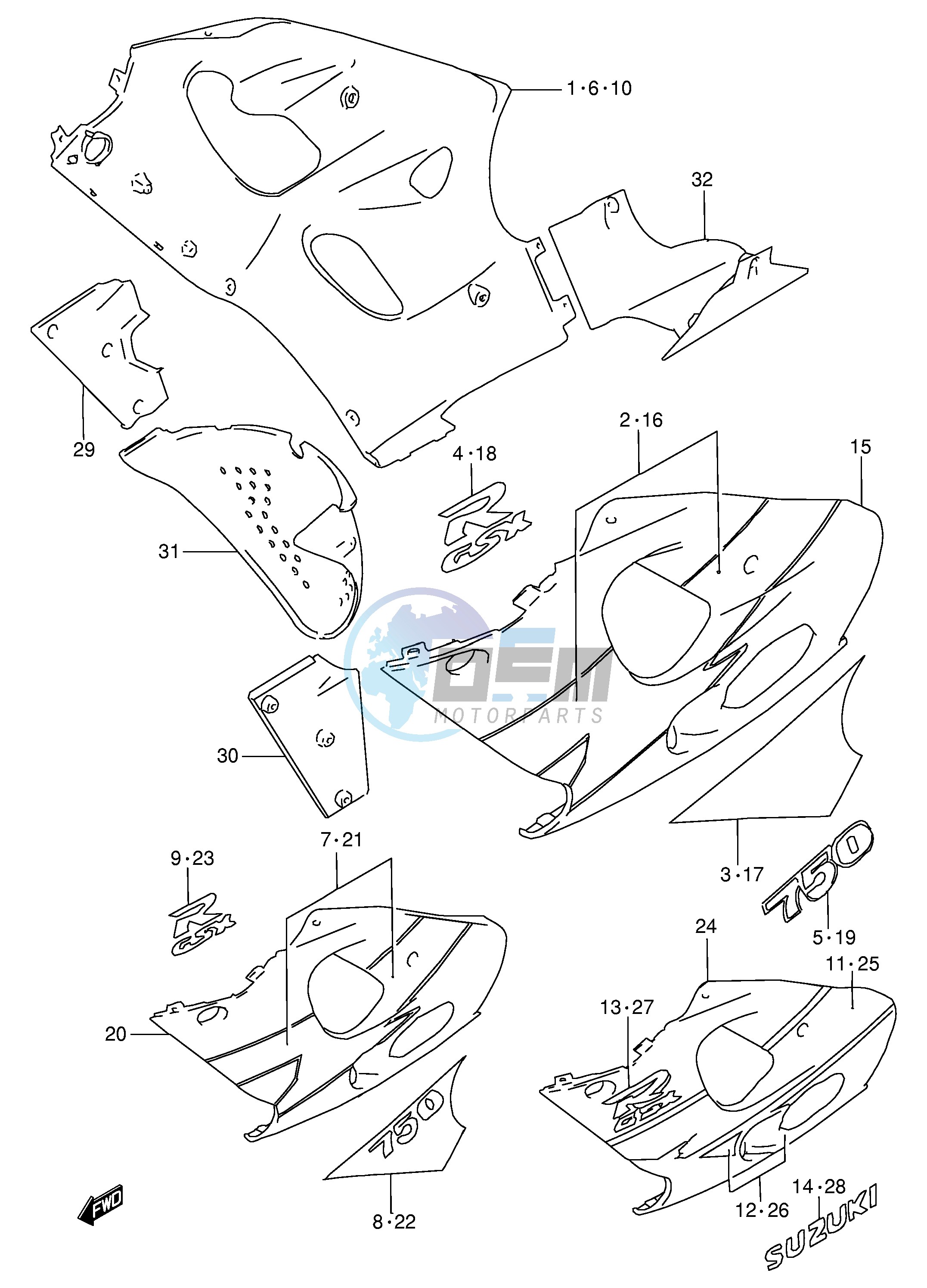 UNDER COWLING BODY (MODEL V)