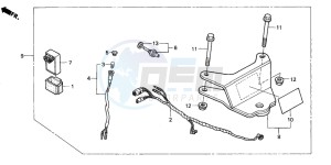 TRX250TE FOURTRAX RECON ES drawing TRAILER HITCH SET (A/CM)