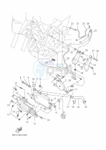 XTZ690 TENERE 700 (BEH3) drawing RADIATOR & HOSE