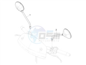 GTV 300 HPE SEI GIORNI IE E4 ABS (NAFTA) drawing Driving mirror/s