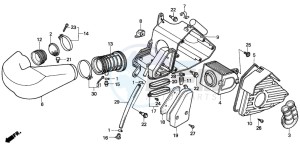 CN250 drawing AIR CLEANER