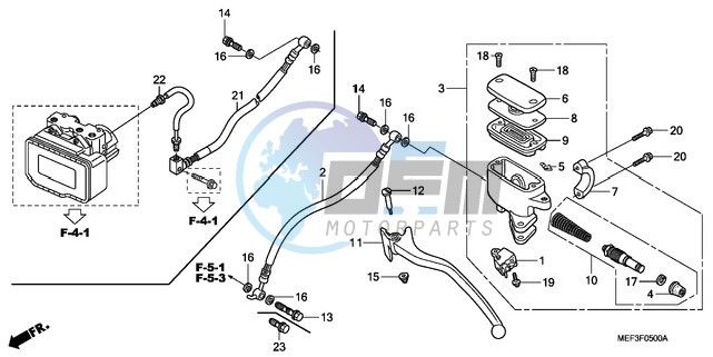 REAR BRAKE MASTER CYLINDER