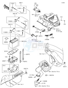 JET SKI ULTRA LX JT1500KJF EU drawing Electrical Equipment