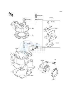 KX 80 R T [KX80] (R2-T3 BIG WHEEL) [KX 80 BIG WHEEL] drawing CYLINDER HEAD_CYLINDER