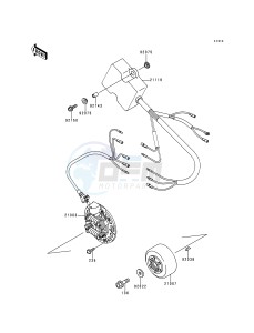 KX 125 K [KX125] (K1) [KX125] drawing GENERATOR