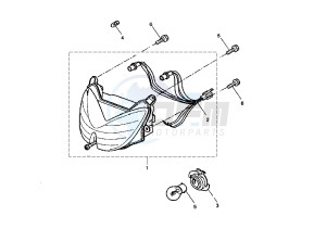 YQ AEROX 50 drawing HEADLIGHT