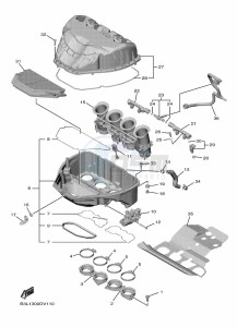 YZF1000 YZF-R1 (B3LG) drawing INTAKE