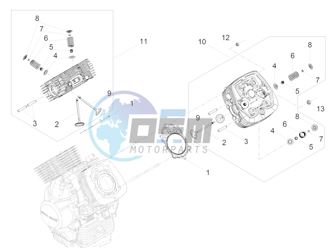 Cylinder head - valves