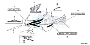 CBF125MD CBF125M UK - (E) drawing MARK/STRIPE