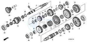 TRX420FPAC TRX420 ED drawing TRANSMISSION