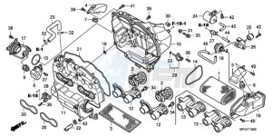 CB600FA3A France - (F / ABS CMF ST 25K) drawing AIR CLEANER