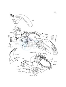 VULCAN 900 CUSTOM VN900CGF GB XX (EU ME A(FRICA) drawing Fenders