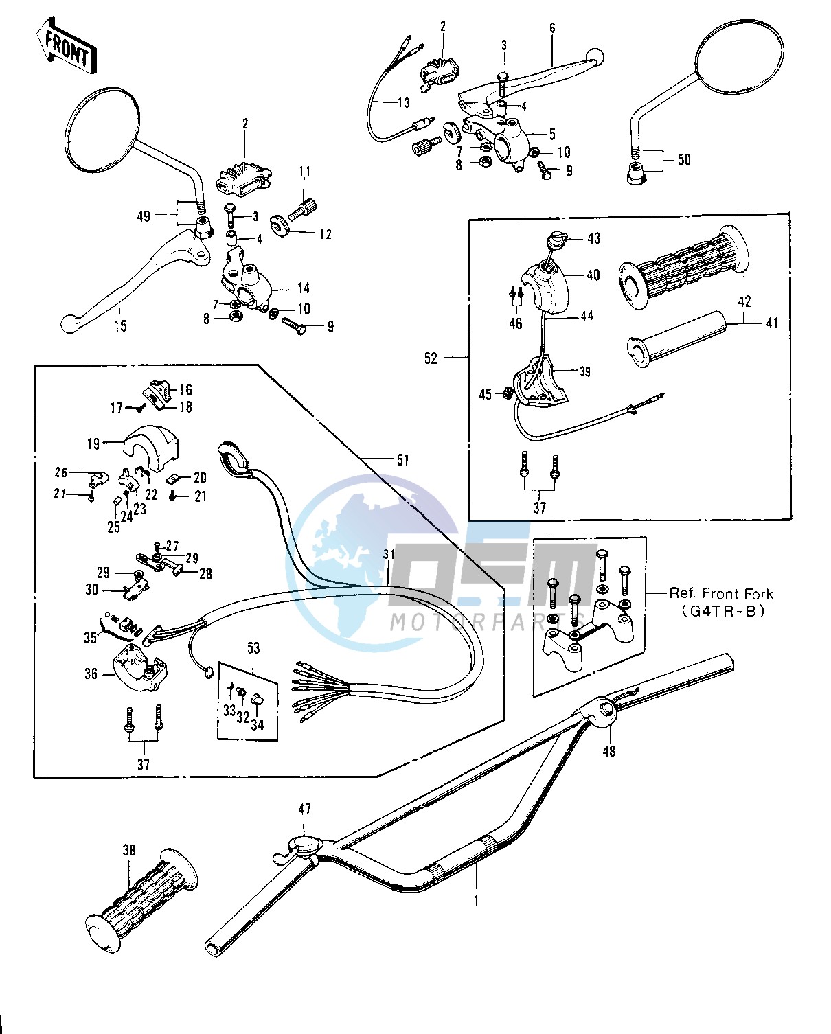 HANDLEBAR G4TR-B 1_2 -- 70-73- -