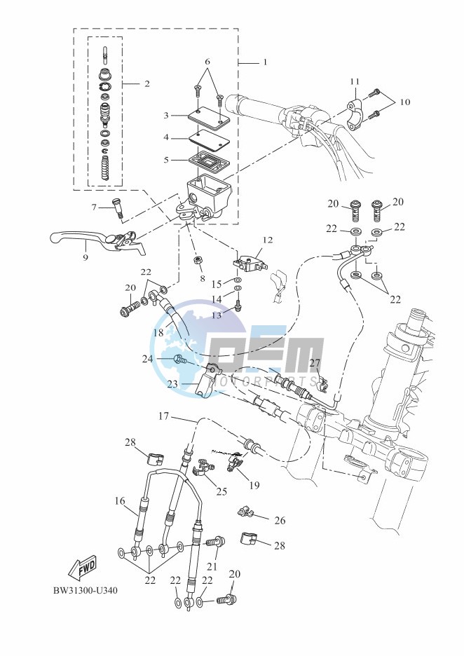 FRONT MASTER CYLINDER