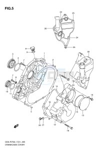 GSX-R750 (E21) drawing CRANKCASE COVER