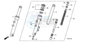 PES125R9 France - (F / CMF STC 2F) drawing FRONT FORK