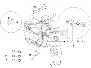 GTV 125 4T (Euro 3) drawing Main cable harness