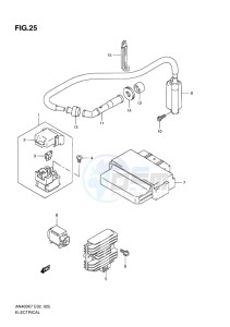 AN400 BURGMAN EU-UK drawing ELECTRICAL