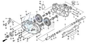 TRX300FW FOURTRAX 300 4X4 drawing FRONT DRIVESHAFT