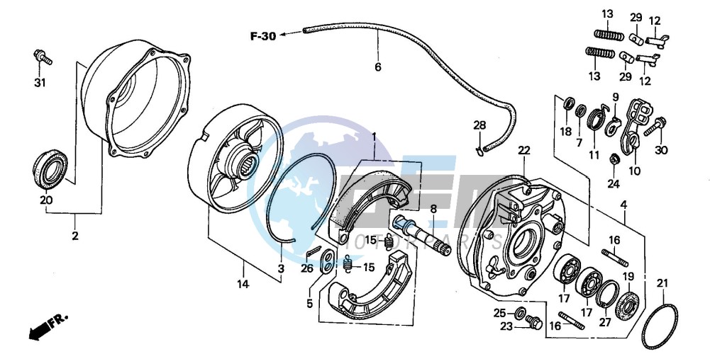 REAR BRAKE PANEL