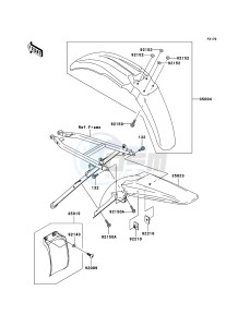 KX250F KX250-N2 EU drawing Fenders