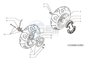 Ark AC 45 Blue-White-Matt Black 50 drawing Front wheel-Rear wheel