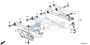 TRX500FM6G TRX680 Europe Direct - (ED) drawing FRONT ARM