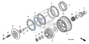 CB1000RA9 France - (F / ABS CMF) drawing CLUTCH